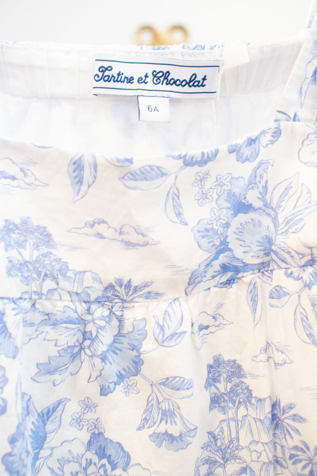 Tartine Et Chocolat Blue Floral Dress / 6