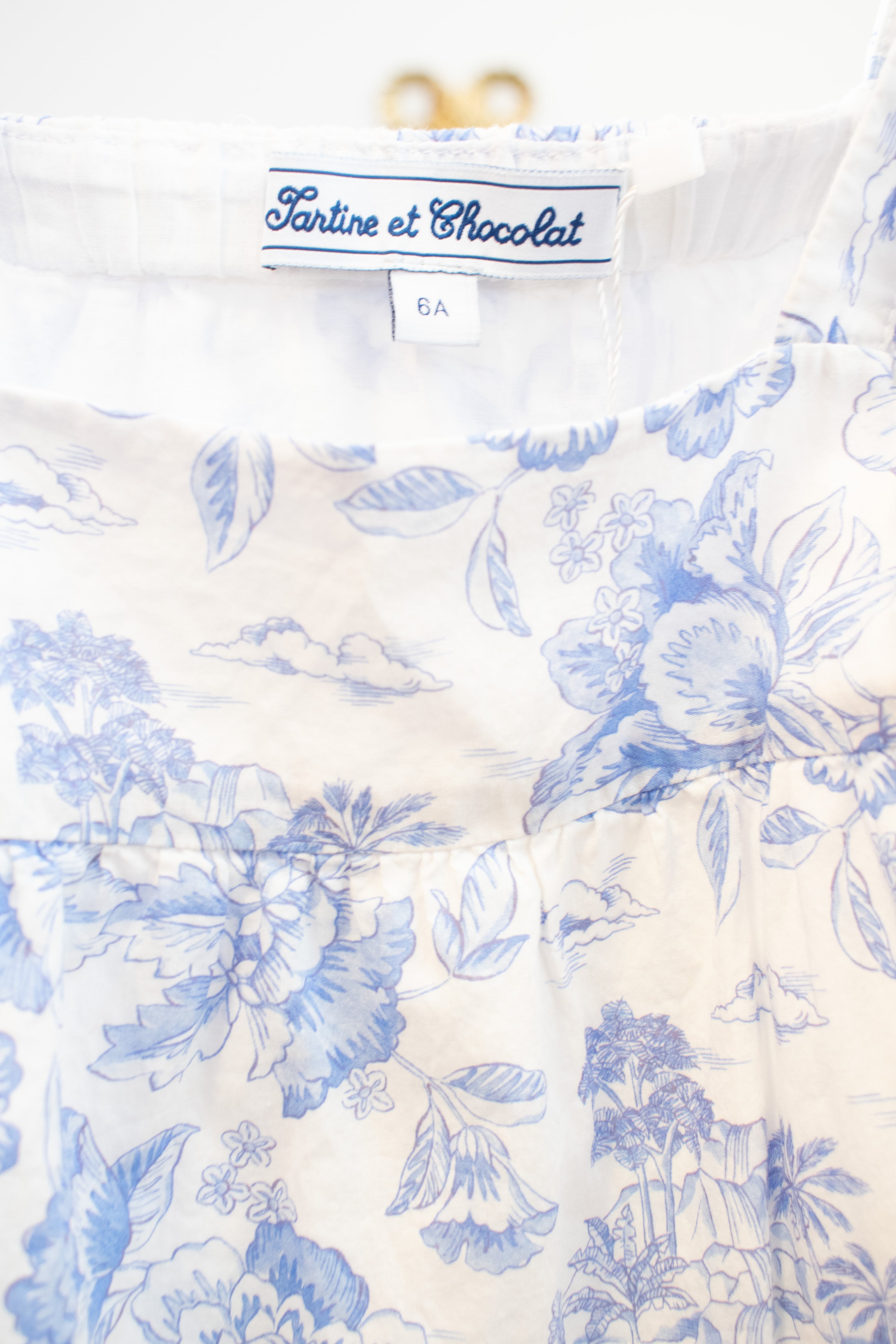 Tartine Et Chocolat Blue Floral Dress / 6