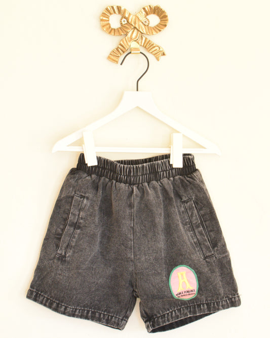 SS20 Black Denim Bermuda Shorts / 4-5