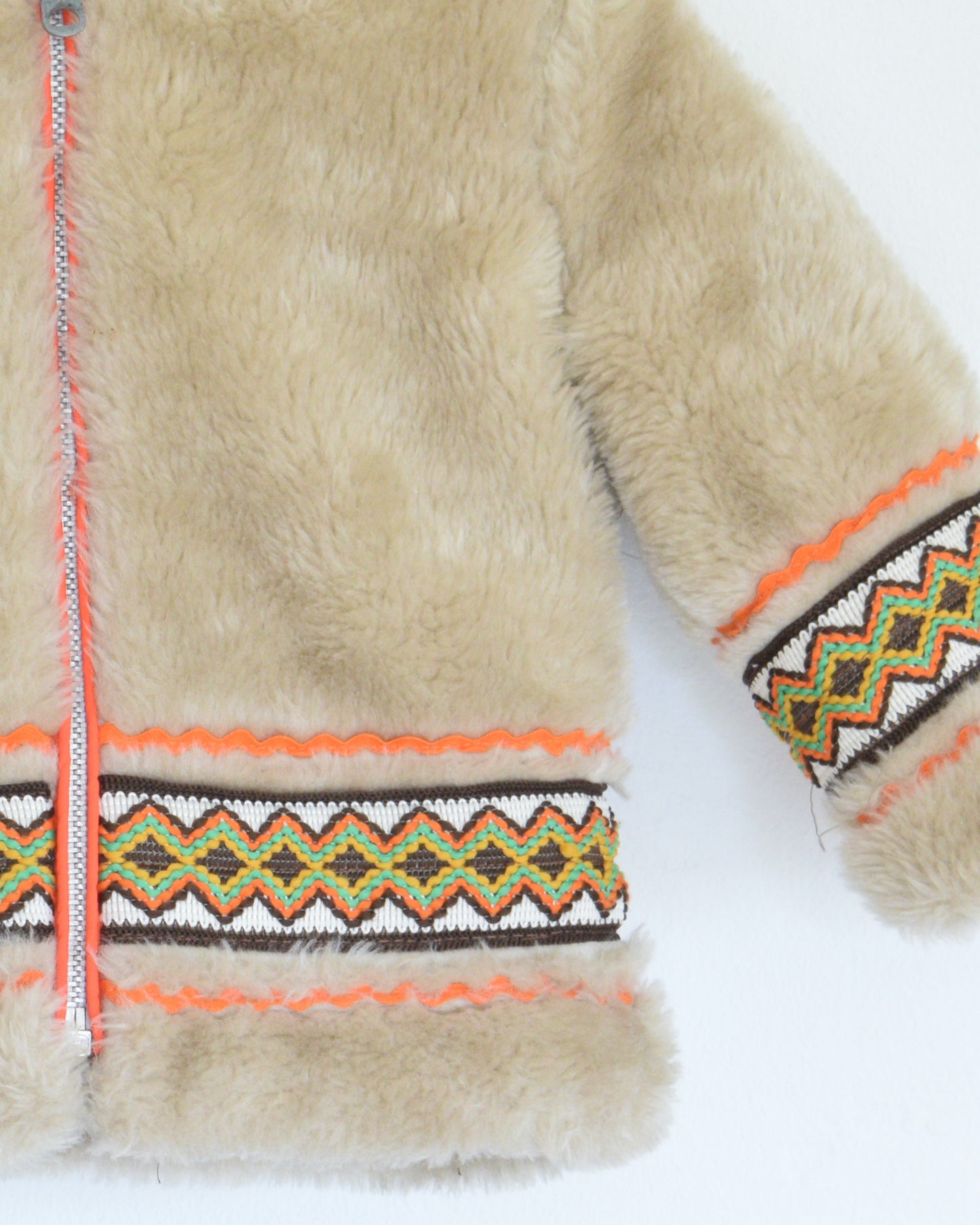vintage Kiddies' Togs Native Canadian Coat / 18-24 months tan