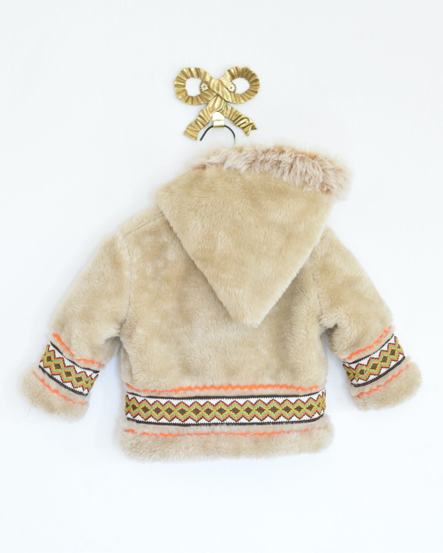 vintage Kiddies' Togs Native Canadian Coat / 18-24 months tan