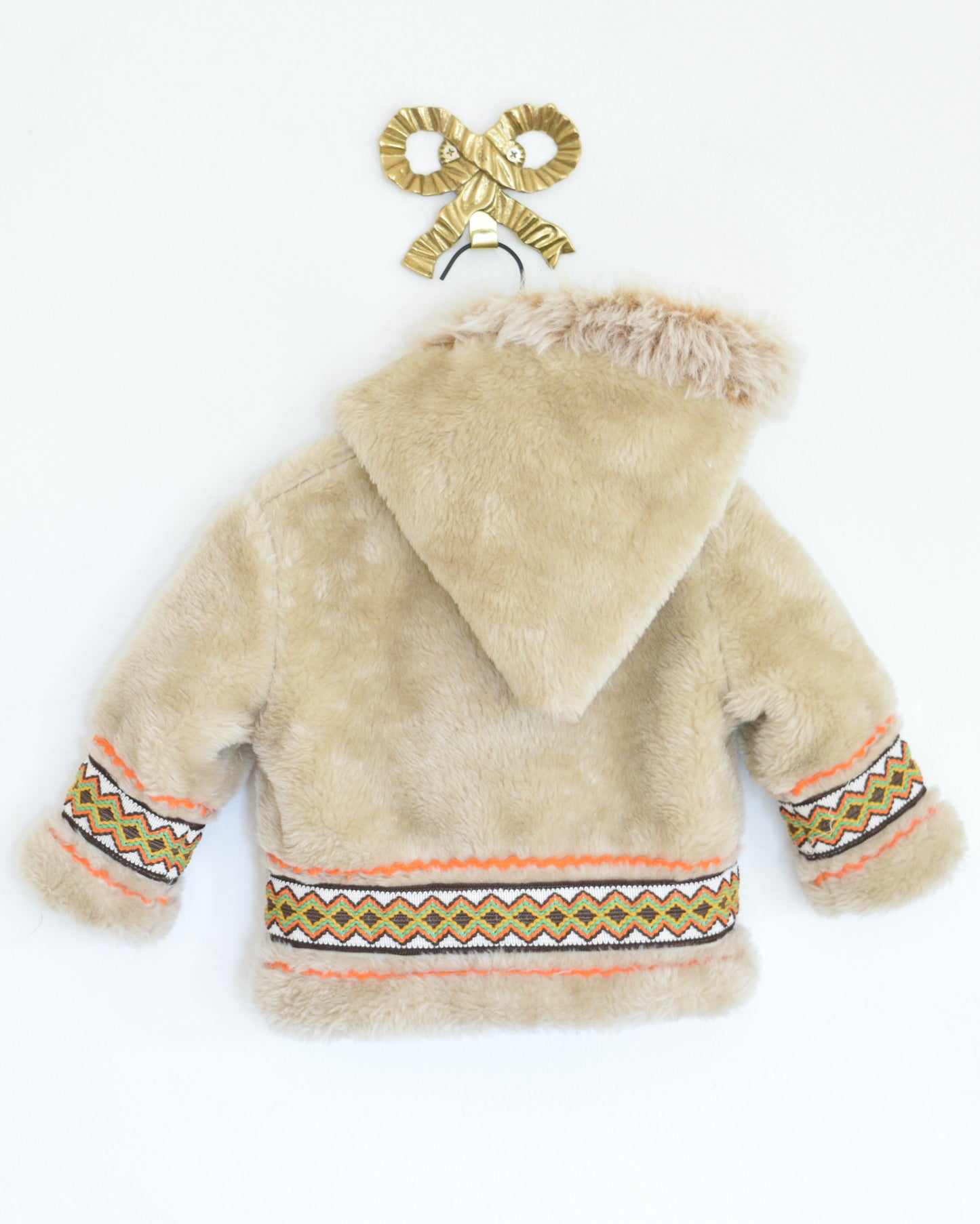 vintage Kiddies' Togs Native Canadian Coat / 18-24 months tan