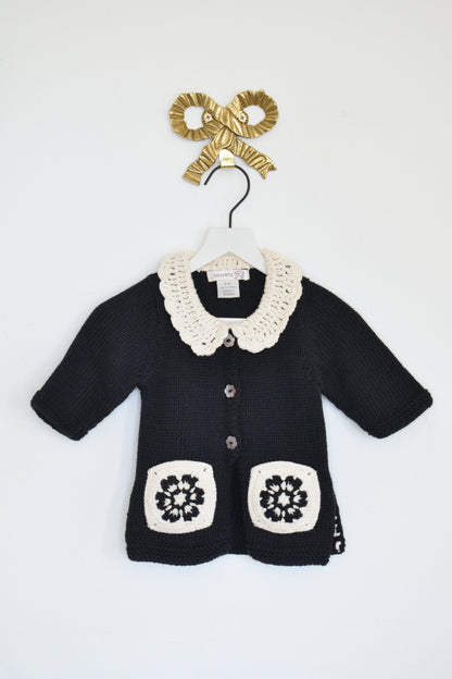 2H Knits Daisy Knit Cardigan / 3-6 months