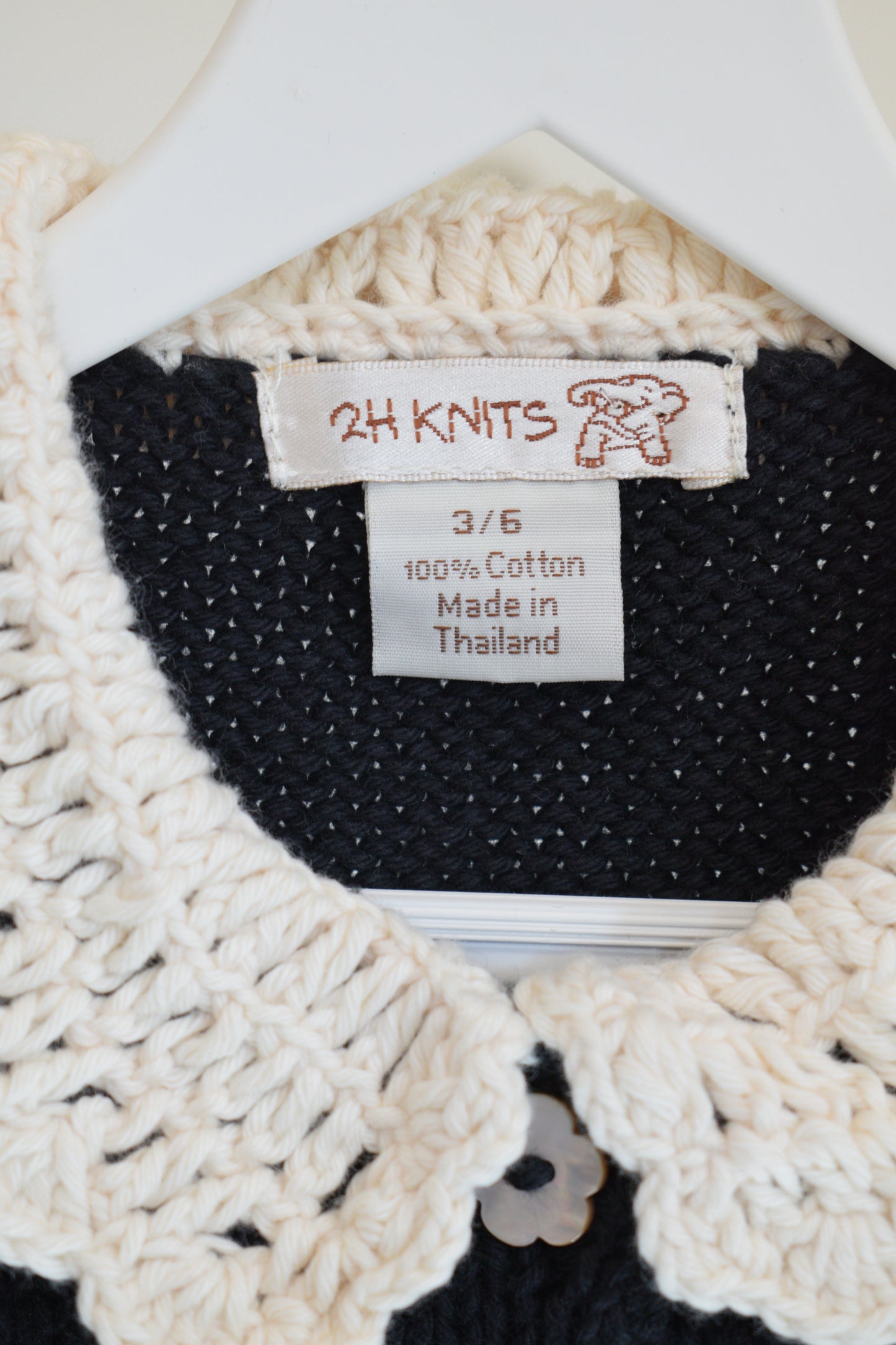 2H Knits Daisy Knit Cardigan / 3-6 months