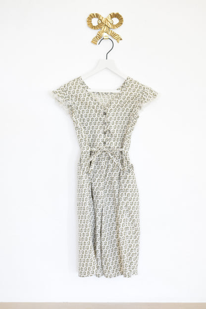 Louisiella Green Floral Playsuit / 3T