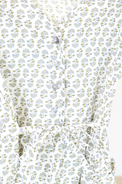Louisiella Green Floral Playsuit / 3T
