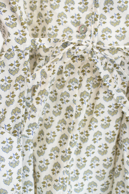Louisiella Green Floral Playsuit / 3T