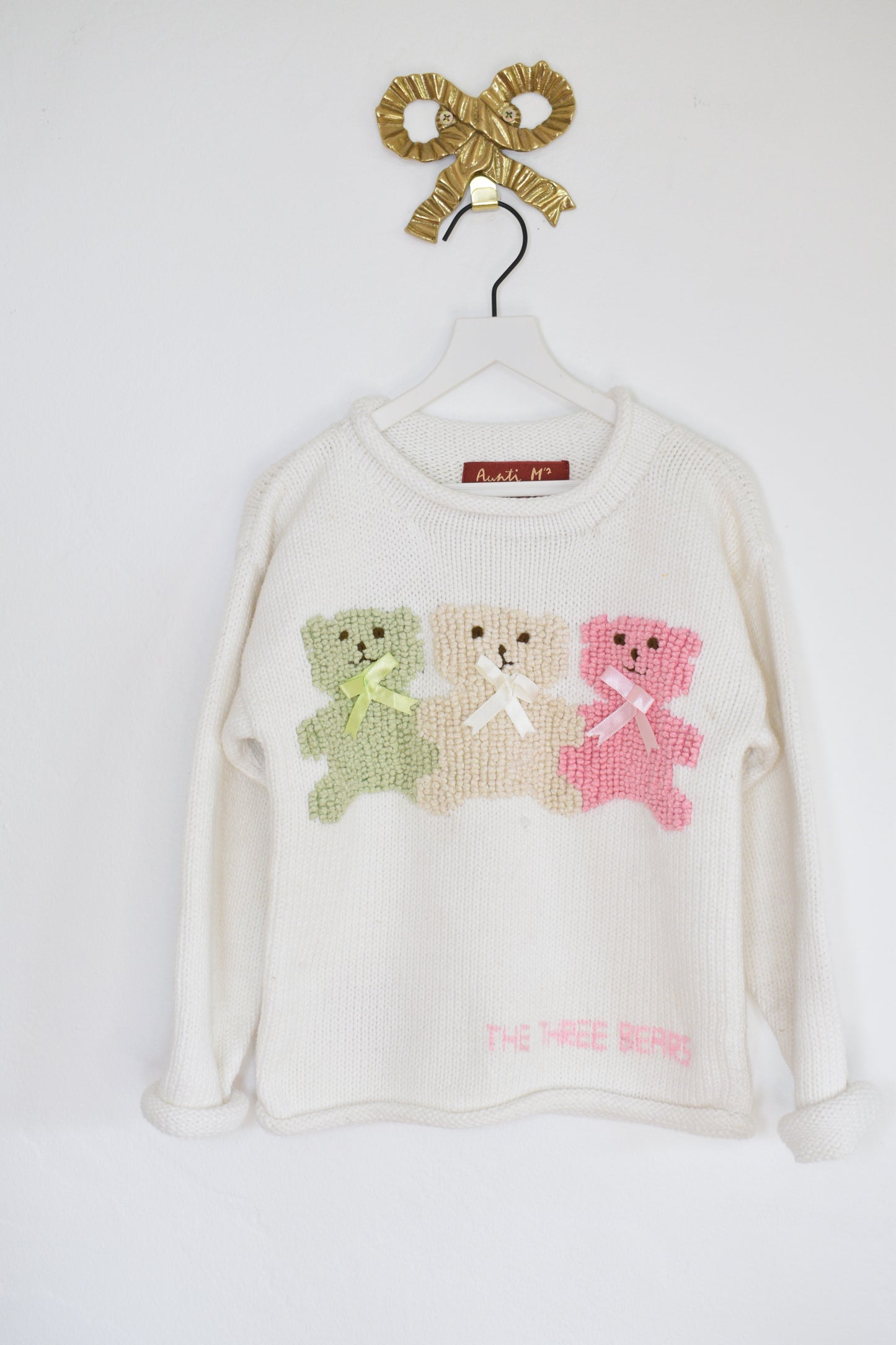 vintage Auntie M's 3 Bears Sweater / Youth M