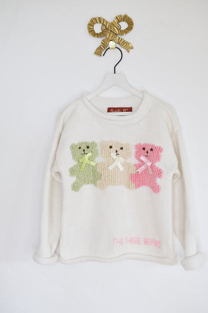 vintage Auntie M's 3 Bears Sweater / Youth M