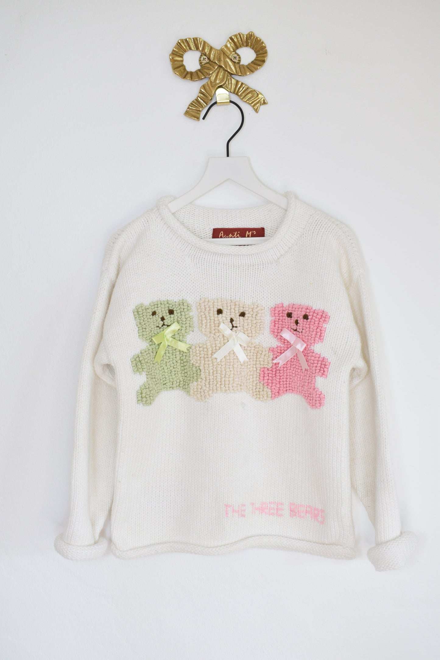 vintage Auntie M's 3 Bears Sweater / Youth M
