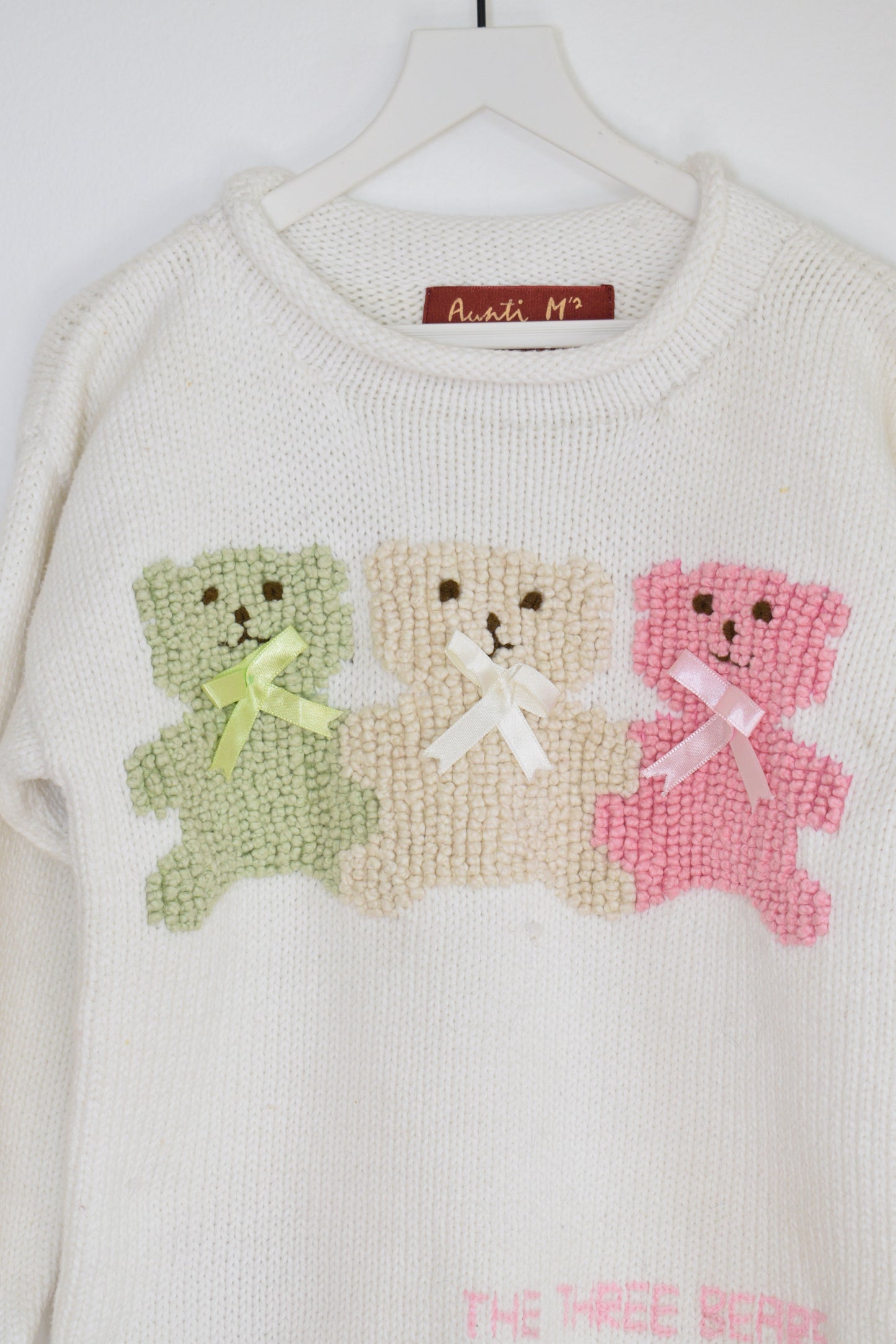 vintage Auntie M's 3 Bears Sweater / Youth M