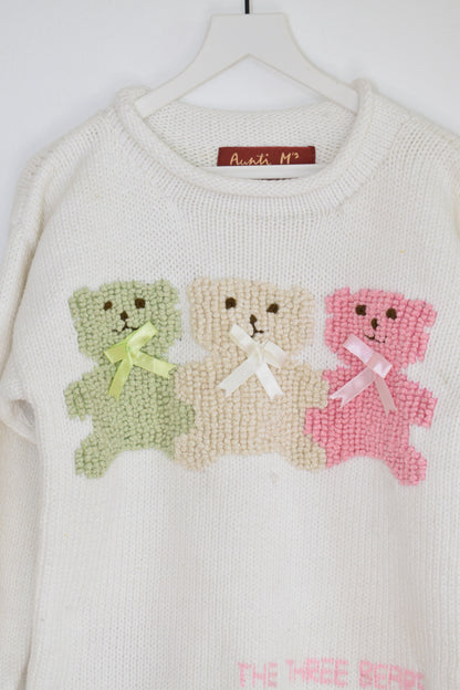 vintage Auntie M's 3 Bears Sweater / Youth M