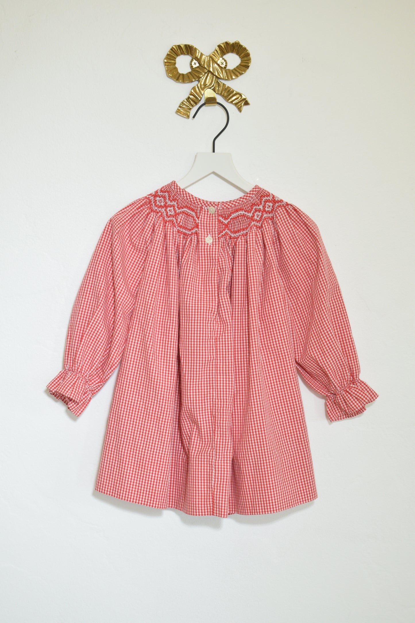 Vintage Amanda Remembered Handmade Smocked Dress / 18 Months