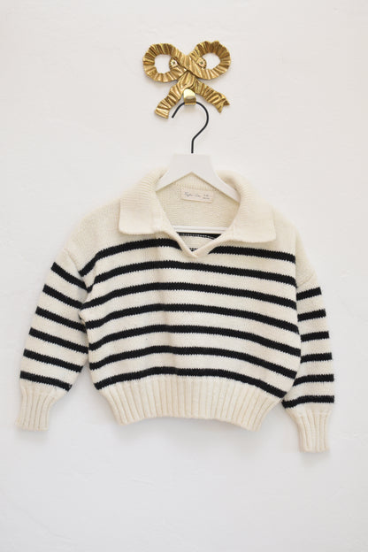 Rylee + Cru Striped Sweater / 4-5