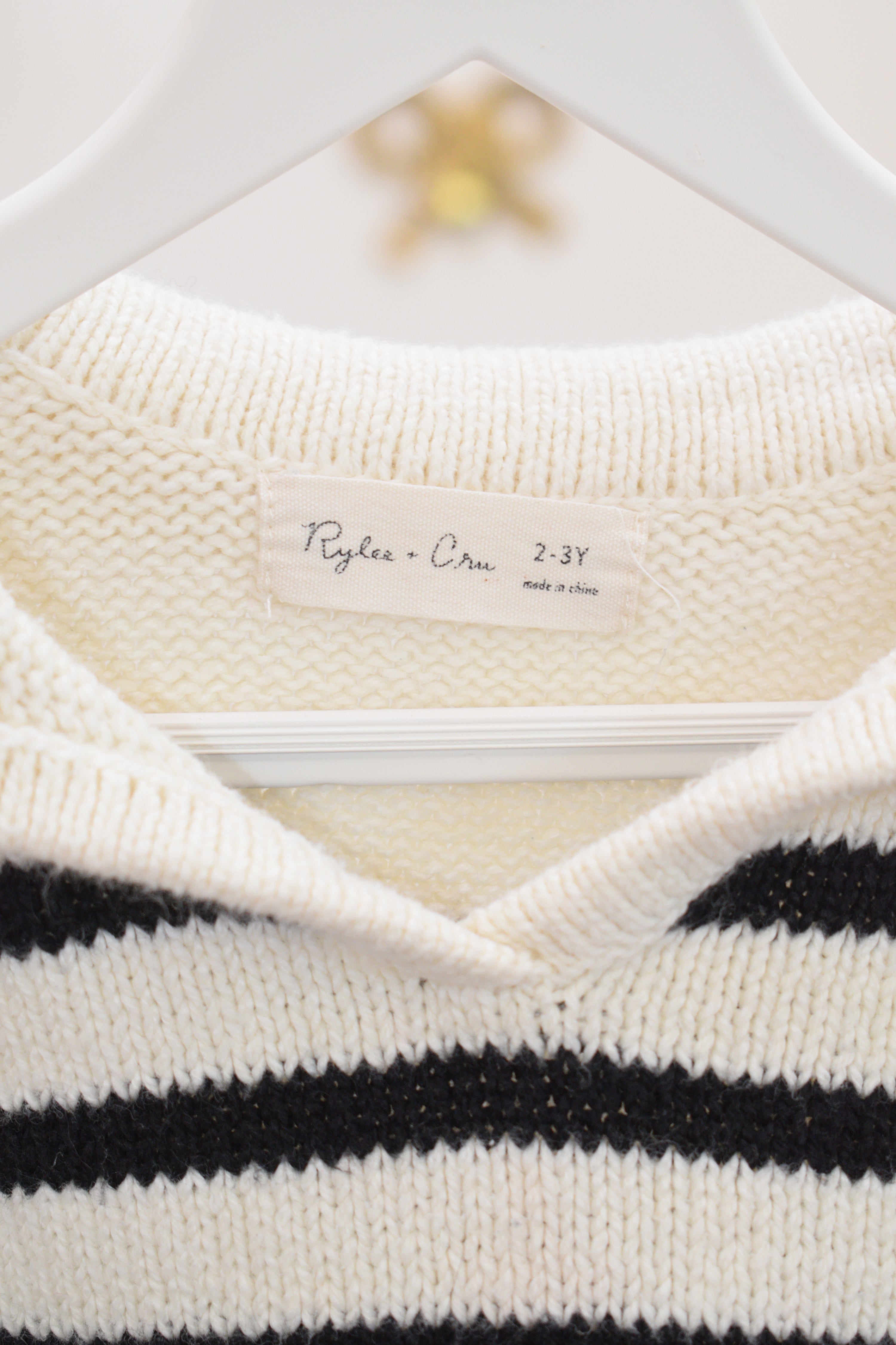 Rylee + Cru Striped Sweater / 4-5