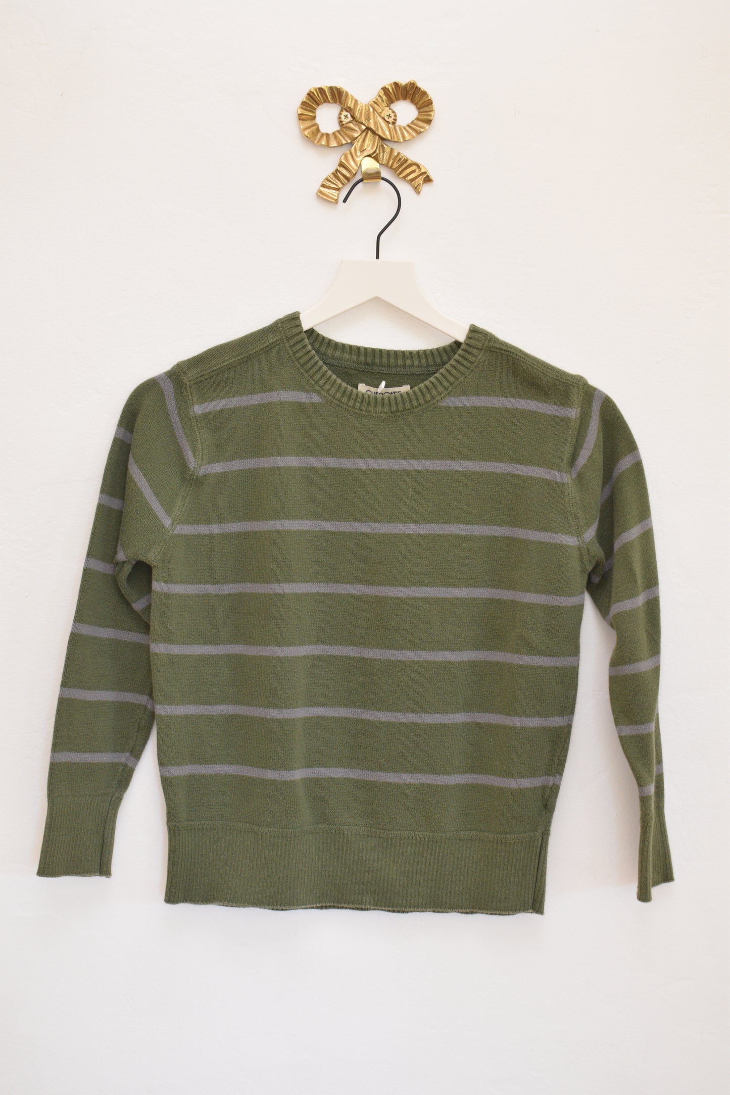 vintage Stripe Sweater / 8-10