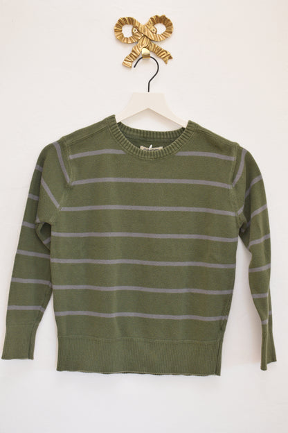 vintage Stripe Sweater / 8-10