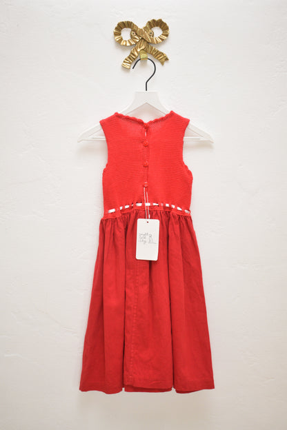Vintage Red Knit Tulip Dress / 4