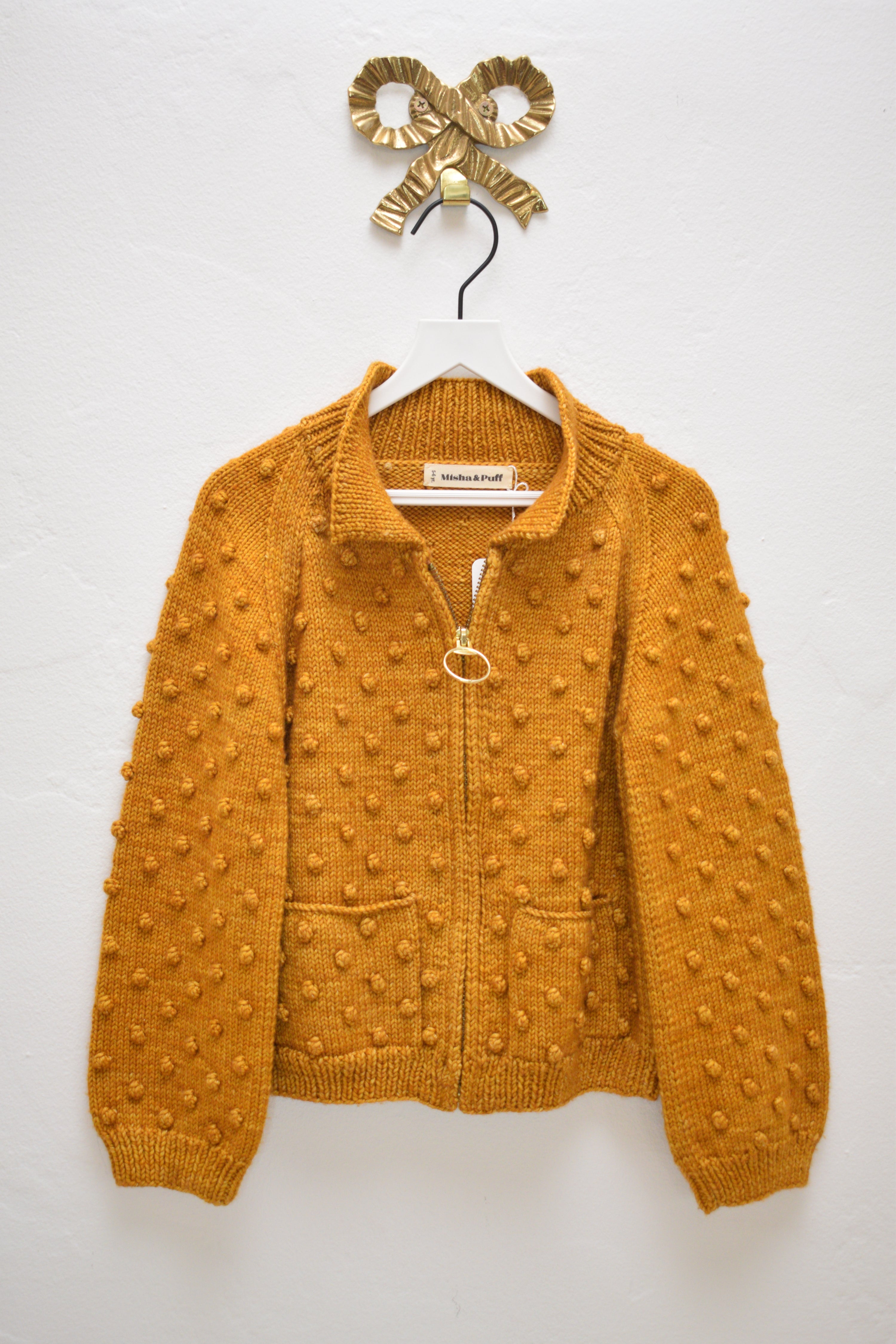 Misha & Puff Popcorn Zip Cardigan / 5–6 Years