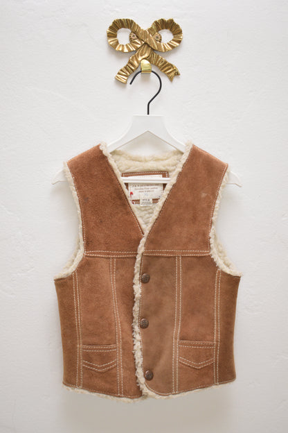 vintage J&A Leathers Inc. Lined Vest / 4-5