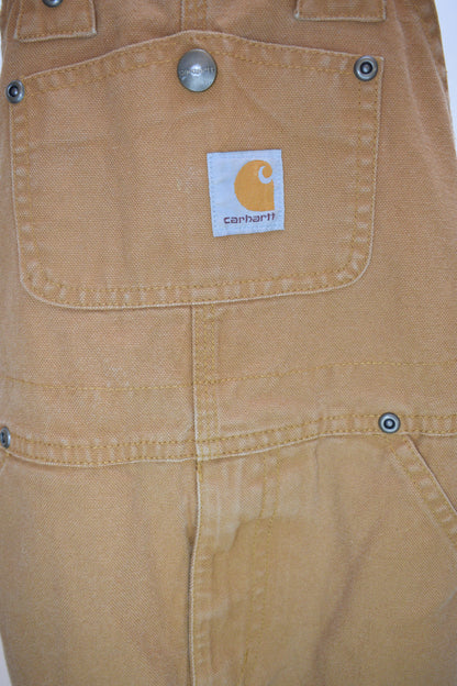 Carhartt Boys Loose Fit Duck Bib Brown Overalls / 5T