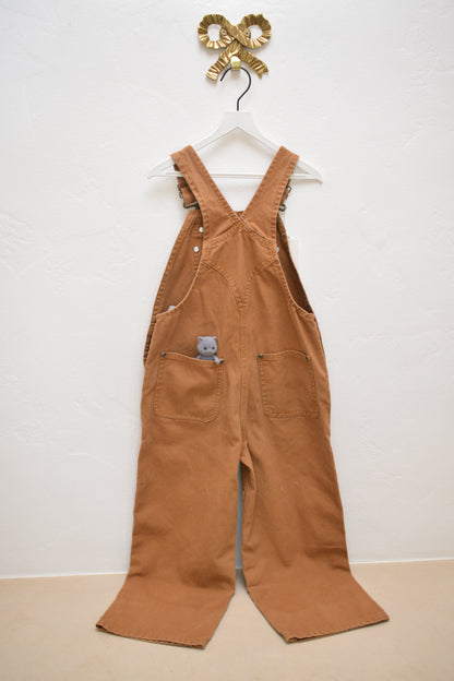 Carhartt Boys Loose Fit Duck Bib Brown Overalls / 5T