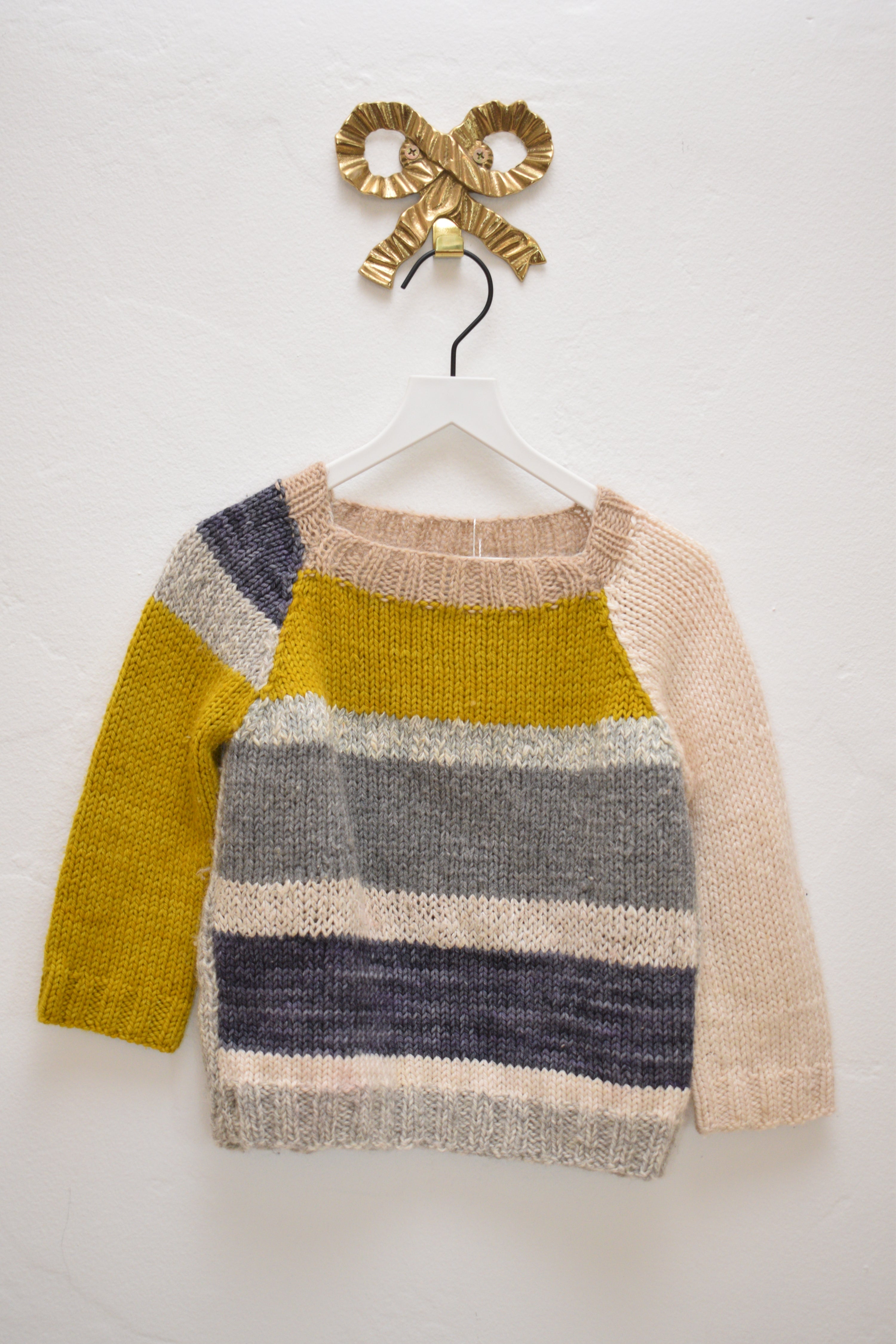 ASA Knit Mustard Grays Sweater / 2-3 Years