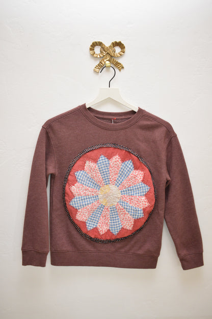 ASA Red Wood Quilted 6 Pointed Star Sweatshirt / 8