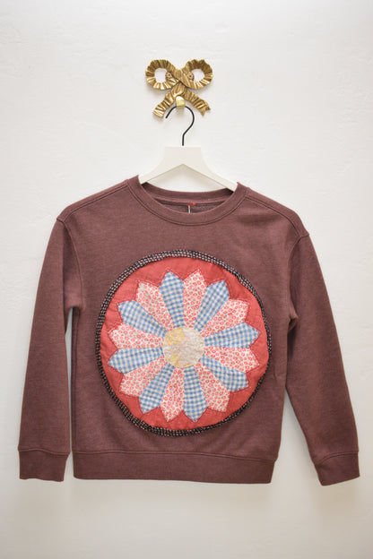 ASA Red Wood Quilted 6 Pointed Star Sweatshirt / 8