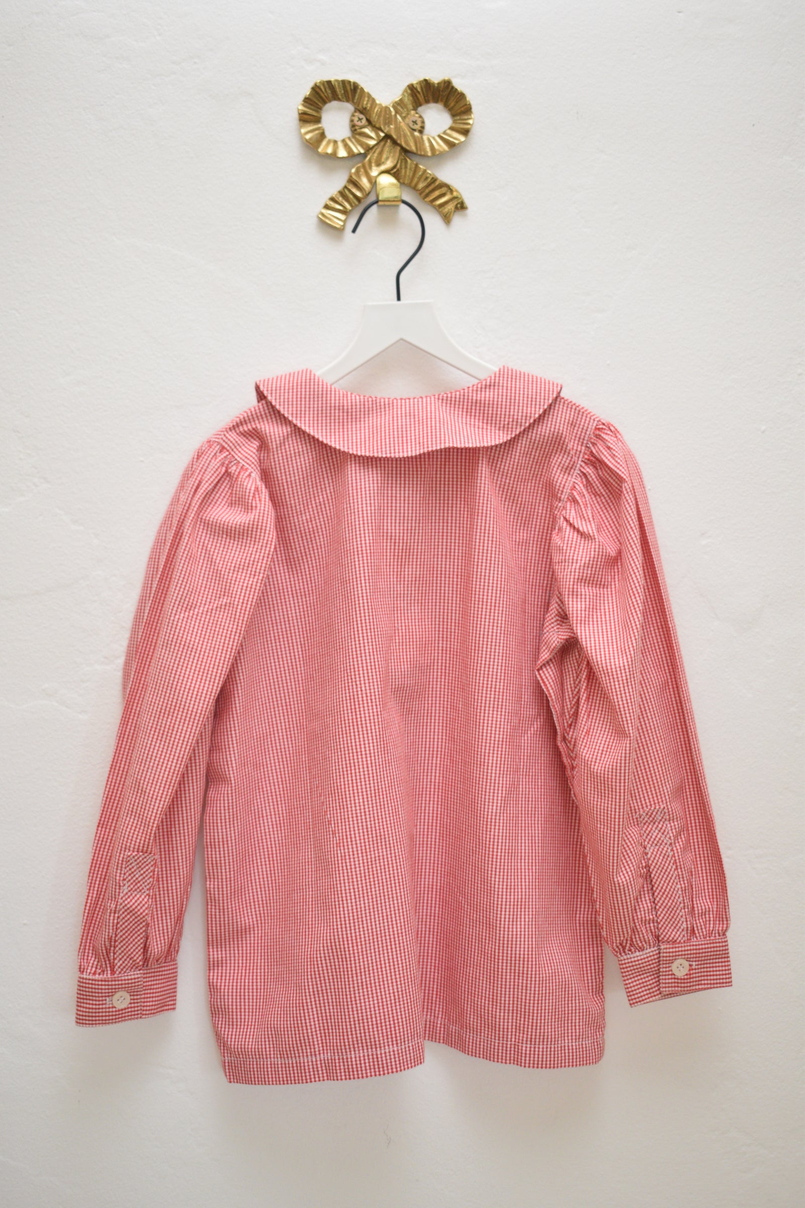 Hanna Andersson Red Gingham Blouse / 4-5