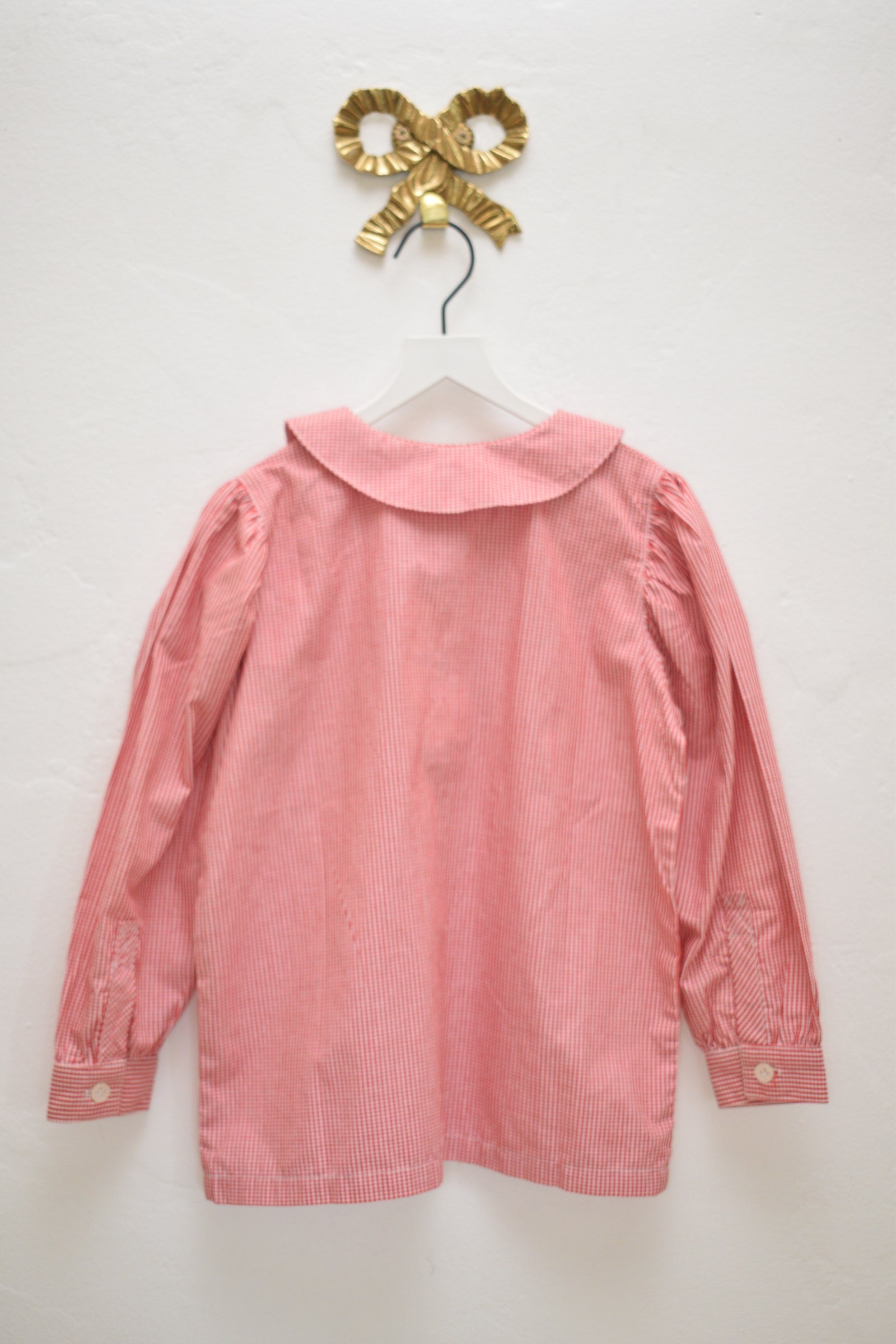 Hanna Andersson Red Gingham Blouse / 4-5