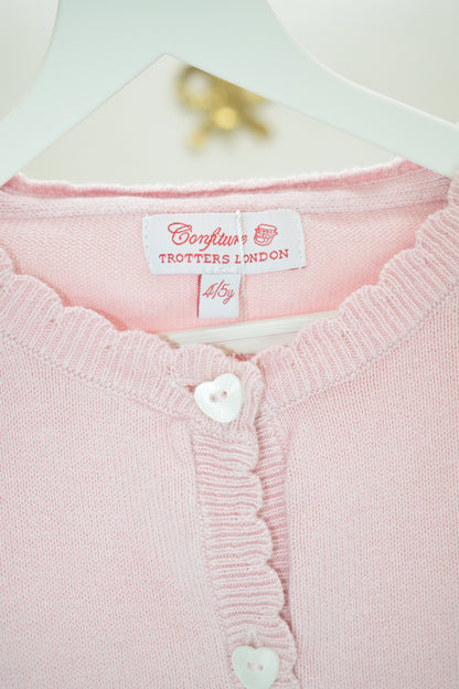 Trotters London Pink Cardigan / 4