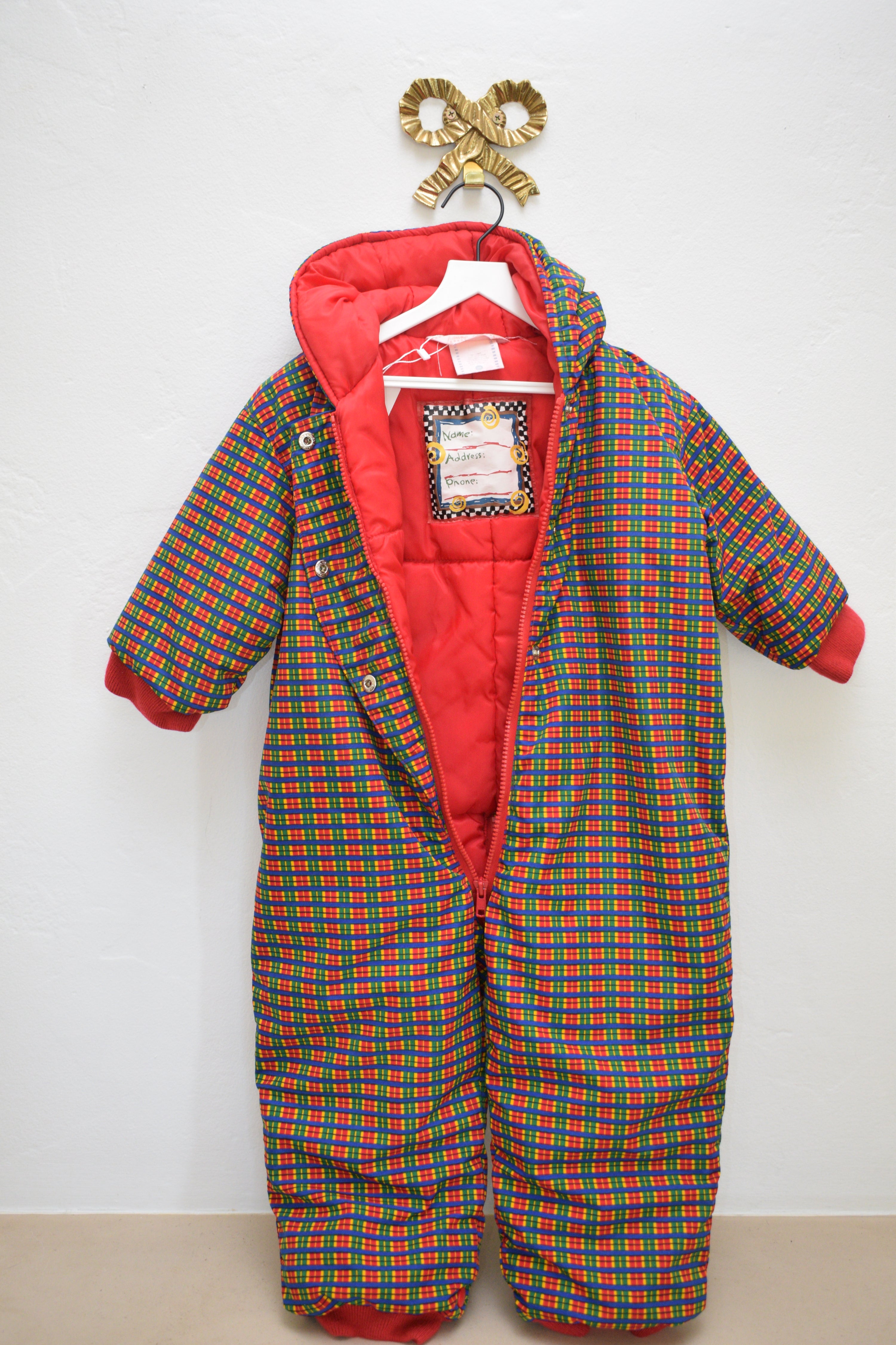 vintage Hanna Andersson Color Block Snow Suit / 2-3 Years