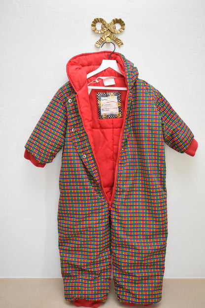 vintage Hanna Andersson Color Block Snow Suit / 2-3 Years