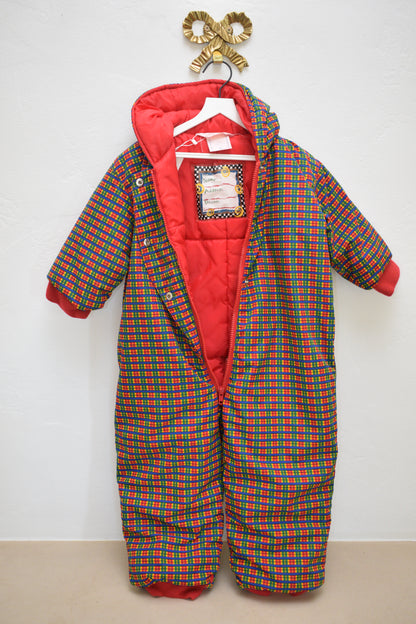 vintage Hanna Andersson Color Block Snow Suit / 2-3 Years