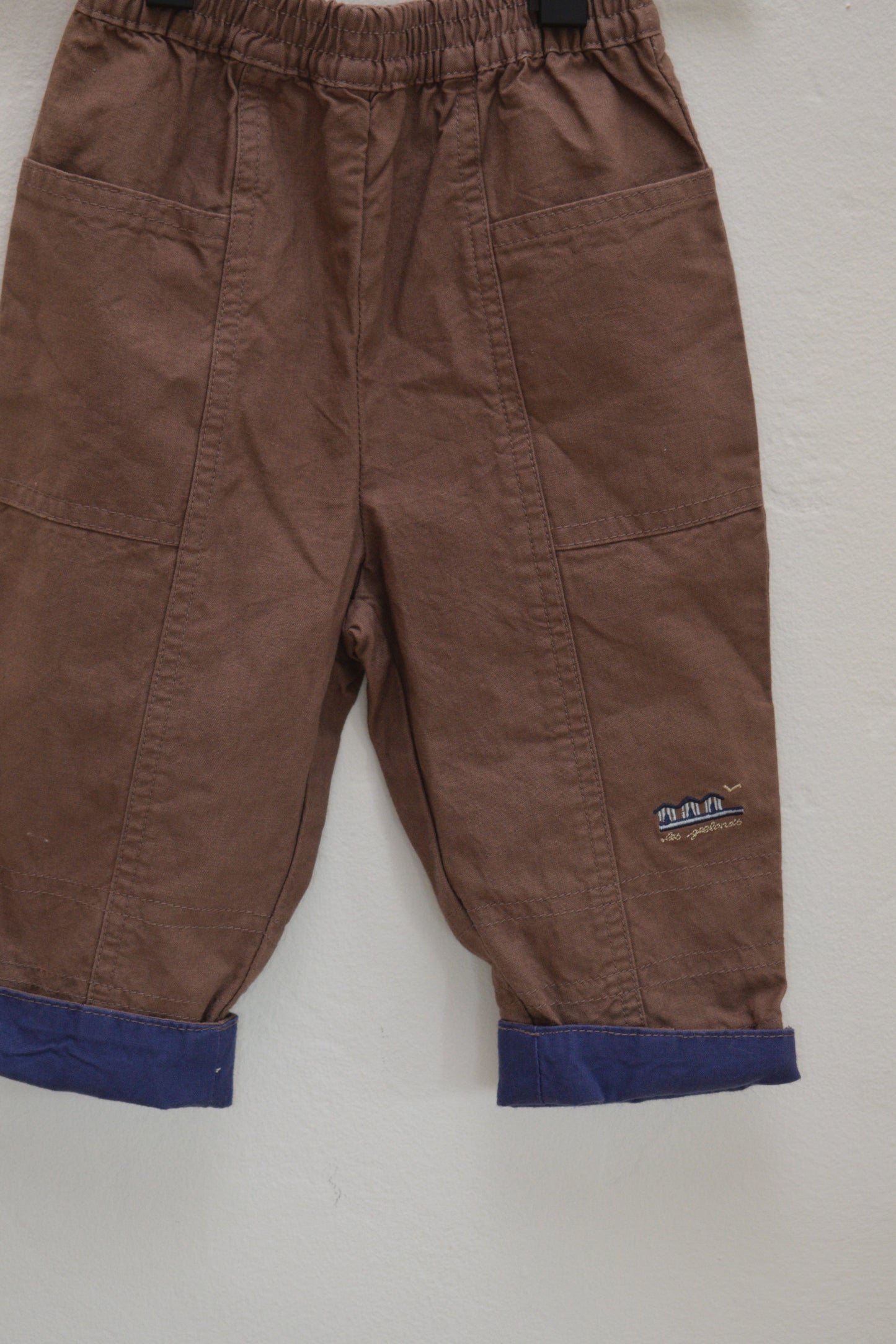 Jacadi Paris Cuffed Twill Pants / 12 Months