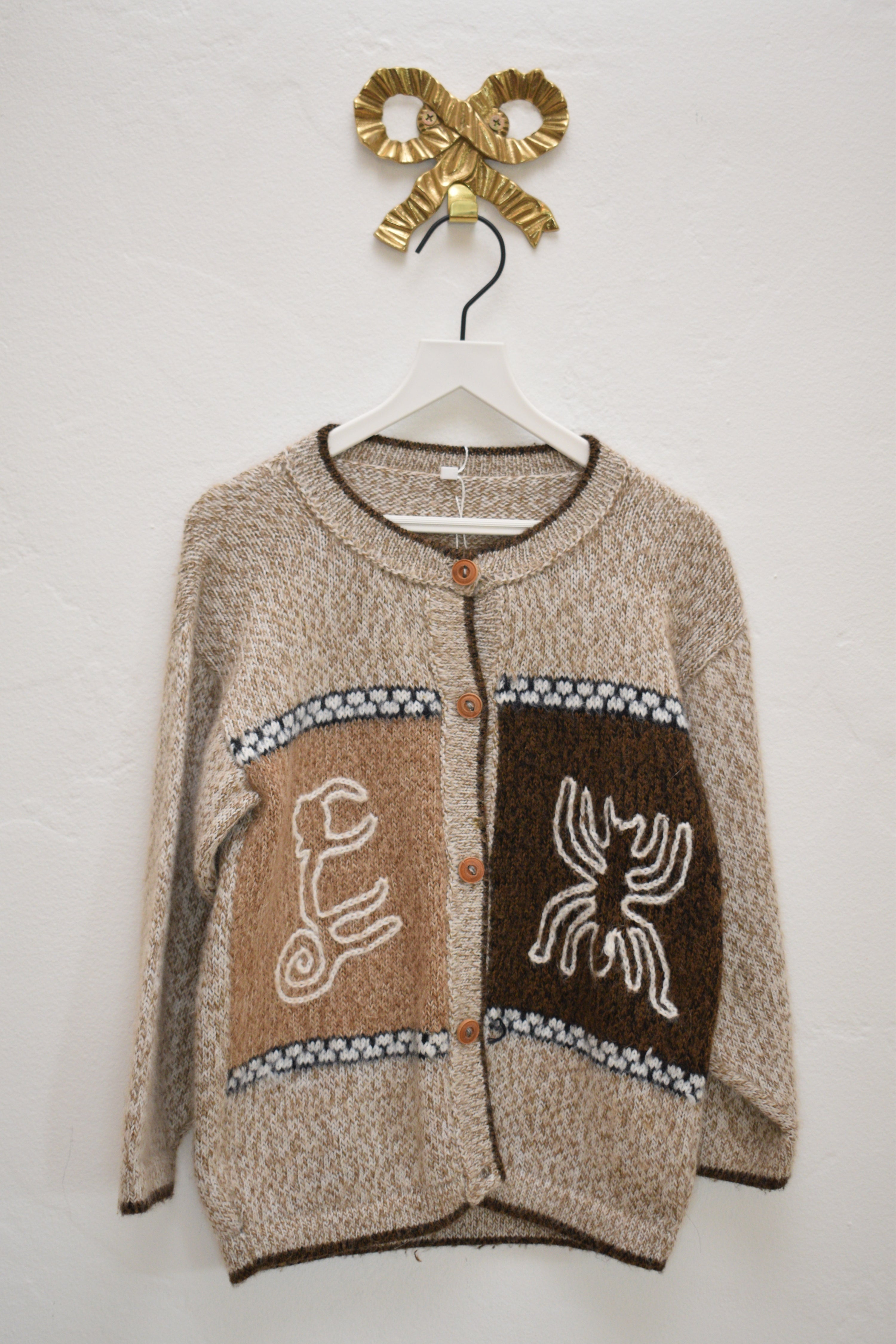 Vintage Scorpion Knit Cardigan / 5–6