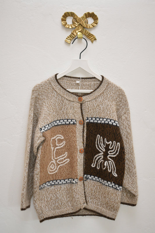 Vintage Scorpion Knit Cardigan / 5–6