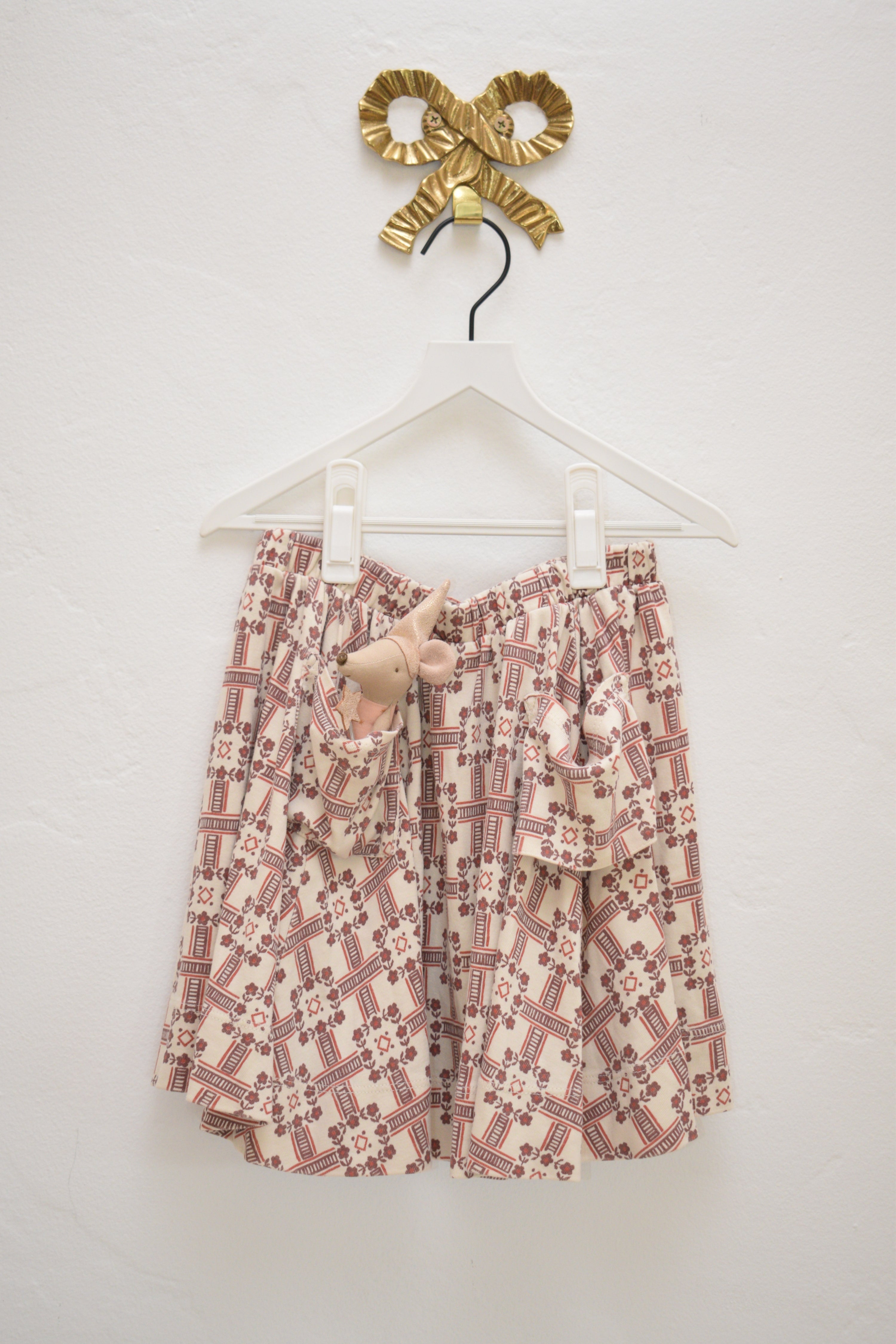 SS21 Misha & Puff Railroad Floral Circle Skirt / 7-8 Years