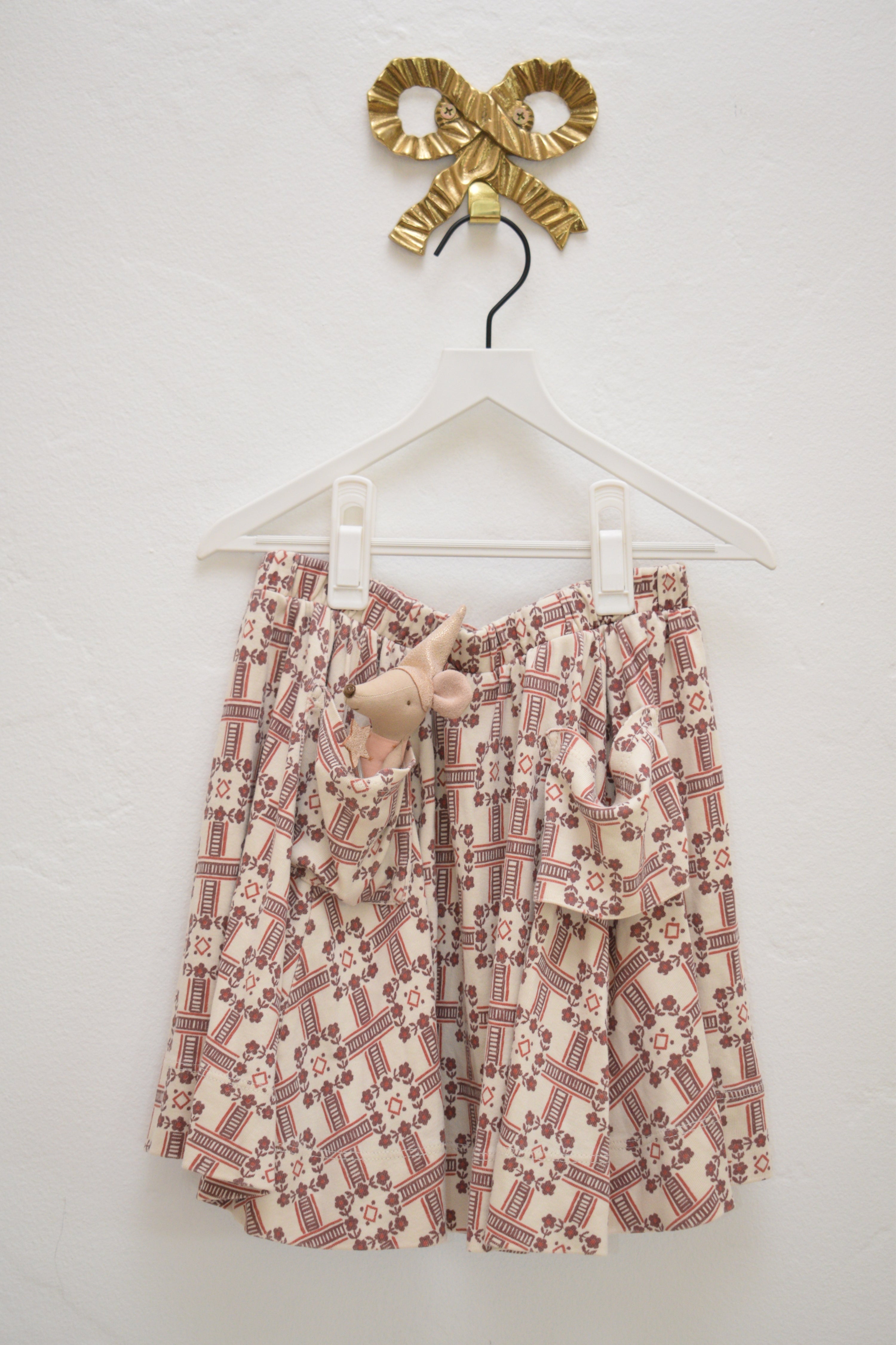 SS21 Misha & Puff Railroad Floral Circle Skirt / 7-8 Years