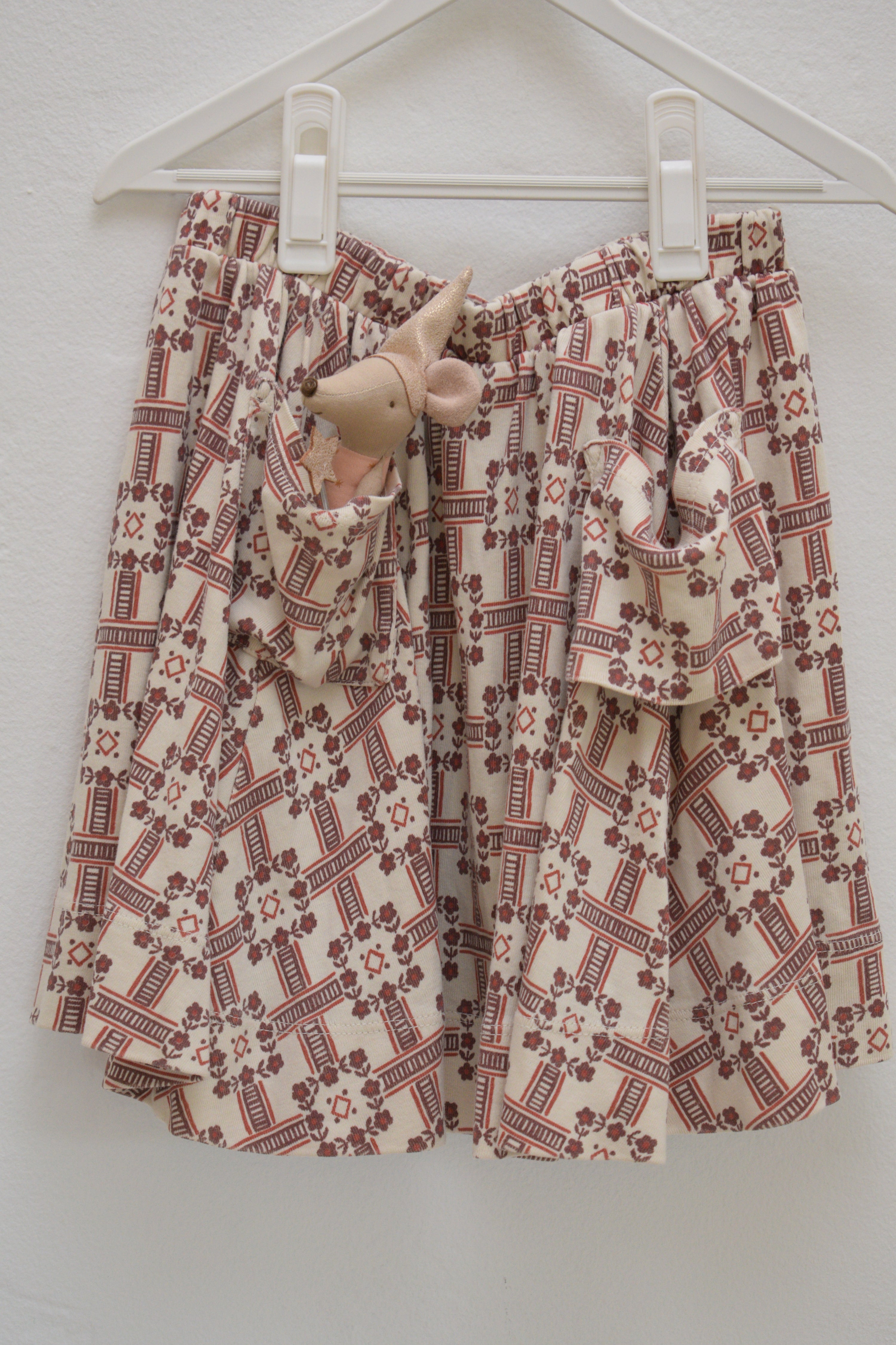 SS21 Misha & Puff Railroad Floral Circle Skirt / 7-8 Years