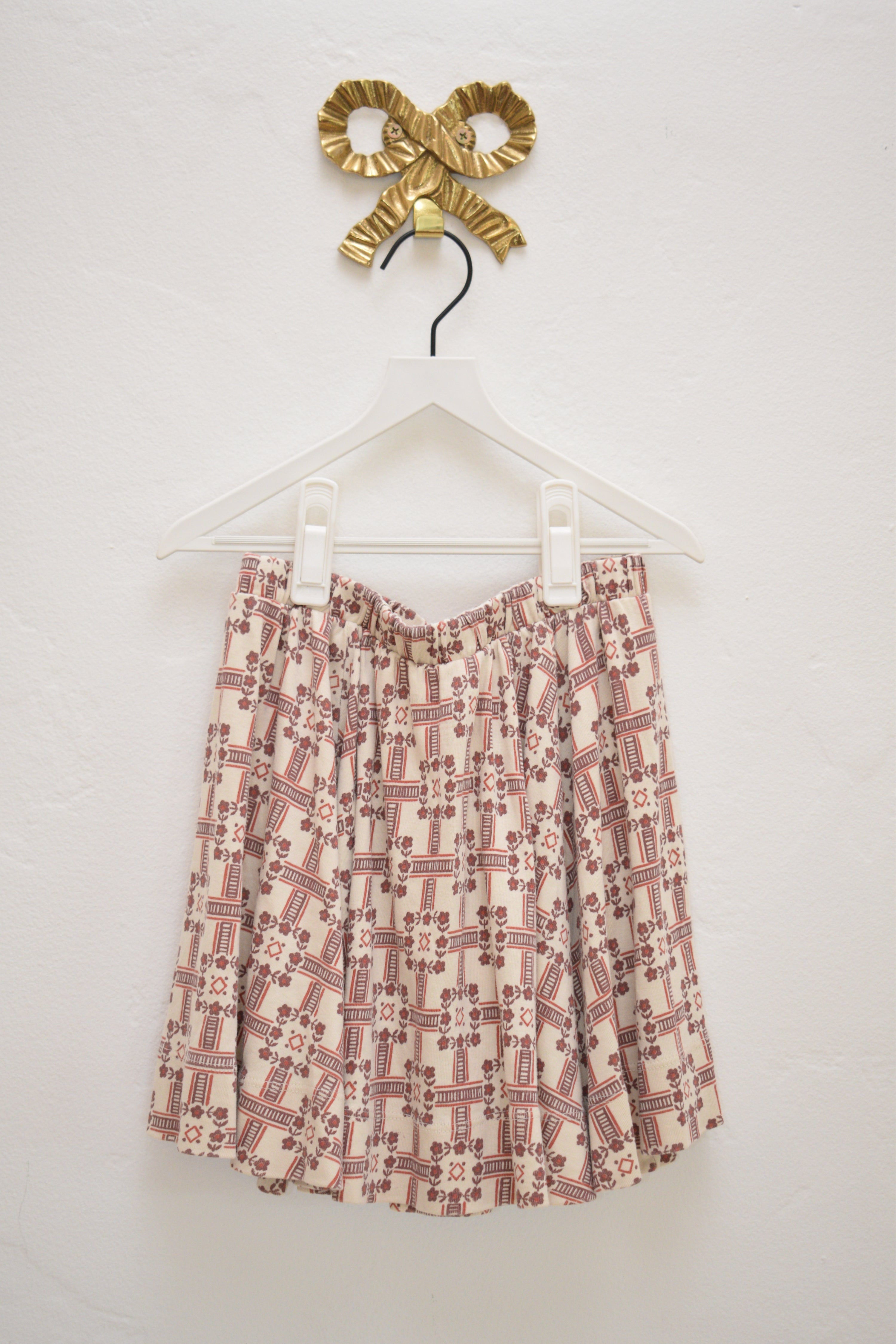 SS21 Misha & Puff Railroad Floral Circle Skirt / 7-8 Years