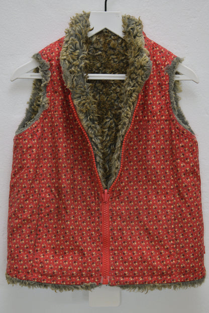 Gap Reversible Fur and Flower Vest / 2 Years