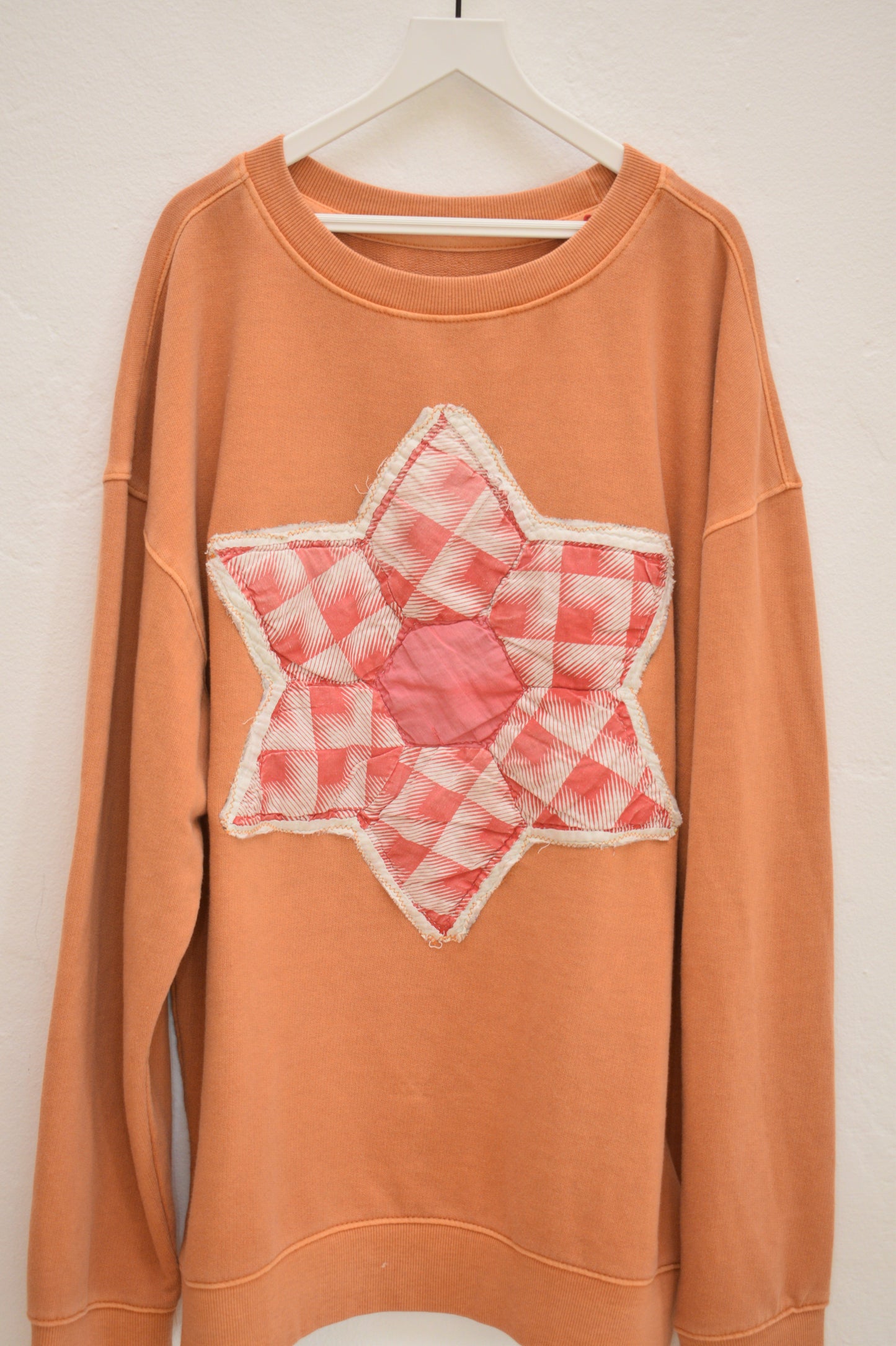 ASA Orange Quilted 6 Pointed Star Sweatshirt / 10-12