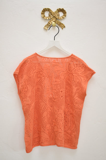 Misha & Puff Orange Knit Sweater / 8-9 Years