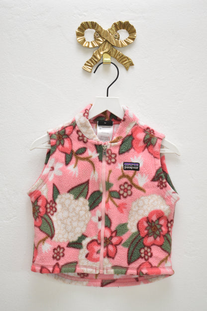 Patagonia Floral Vest / 12 months