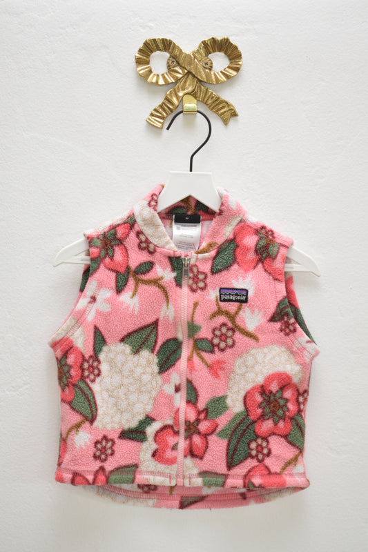 Patagonia Floral Vest / 12 months