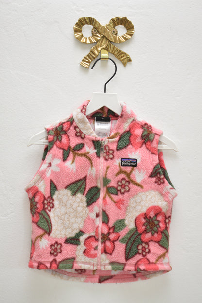 Patagonia Floral Vest / 12 months