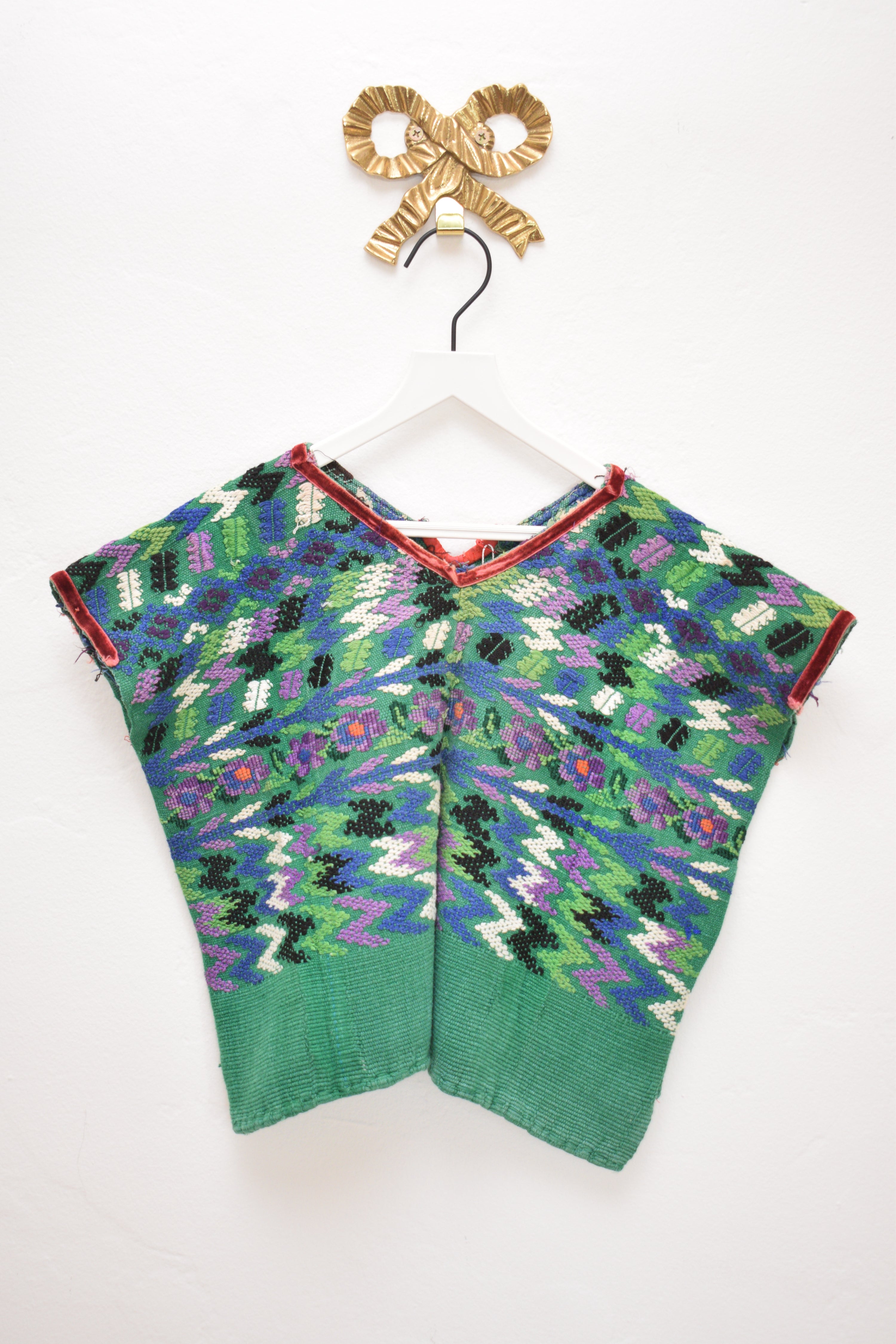ASA OOAK Woven Forest Tapestry Top / 6-7