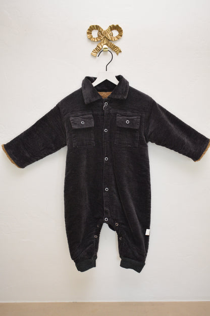 Brown Corduroy Coveralls / 12 months